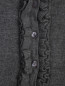 Кардиган из шерсти и кашемира с декоративной отделкой Aletta Couture  –  Деталь