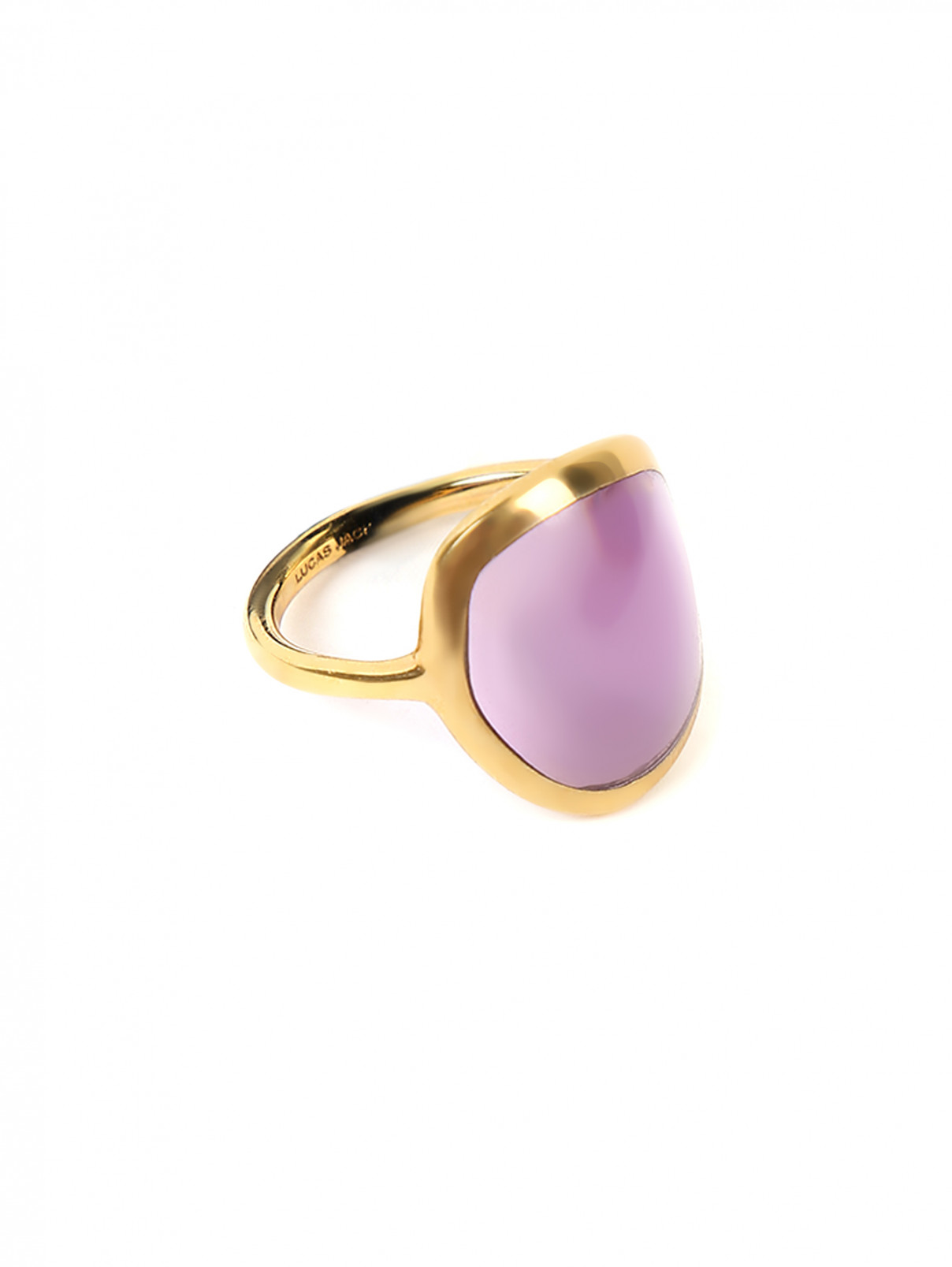 Кольцо с камнем Lucas Jack  –  Общий вид  – Цвет:  Фиолетовый