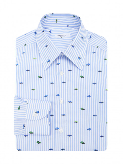 Рубашка из хлопка с узором Roberto Ricetti - Общий вид