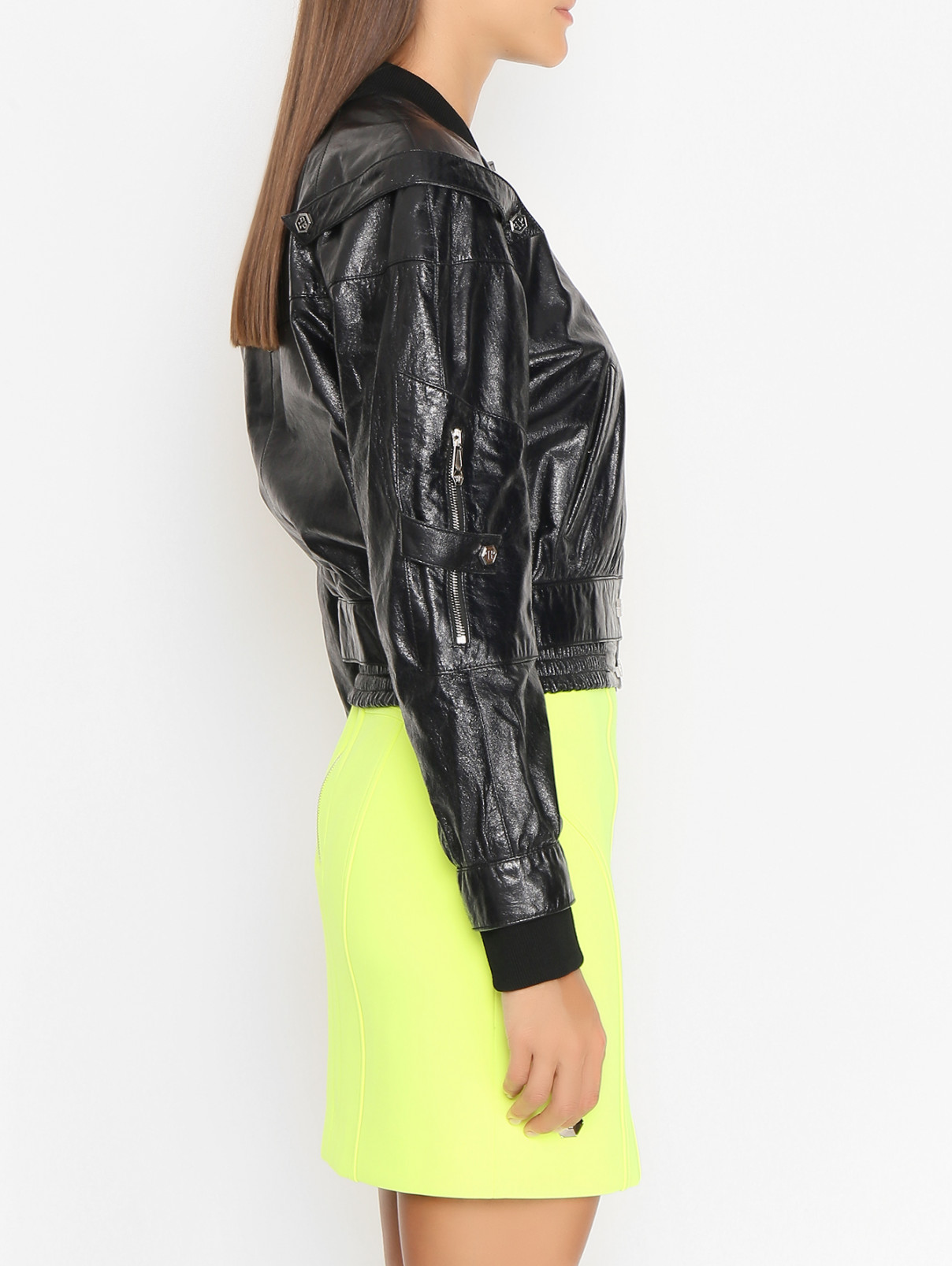 Куртка из кожи Philipp Plein  –  МодельВерхНиз2