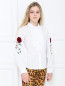Блуза хлопковая с вышивкой Lapin House  –  МодельВерхНиз
