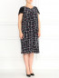 Платье из шелка с узором Marina Rinaldi  –  Модель Общий вид