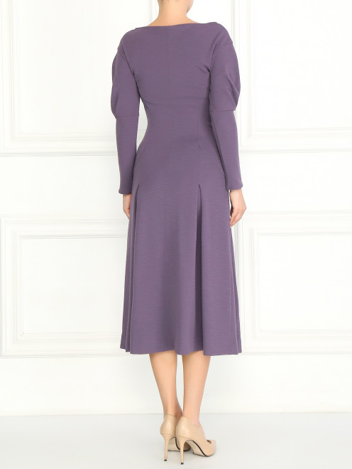 Платье-макси с длинным рукавом из шерсти Mariella Burani - Модель Верх-Низ1