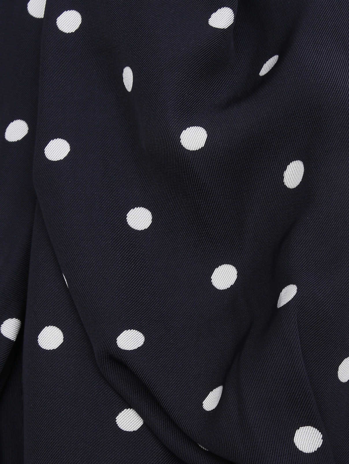 Блуза с узором горох Rohe  –  Деталь1  – Цвет:  Синий