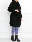 Пальто из шерсти с капюшоном и карманами Marina Rinaldi  –  Модель Общий вид