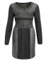 Платье из шерсти с контрастными вставками Alberta Ferretti  –  Общий вид