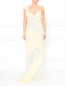 Шелковое платье-макси с кружевными вставками Moschino  –  Модель Общий вид