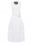 Платье из хлопка с вышивкой Moschino Boutique  –  Общий вид