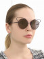 Солнцезащитные очки с металлической оправой Dita  –  Модель Общий вид