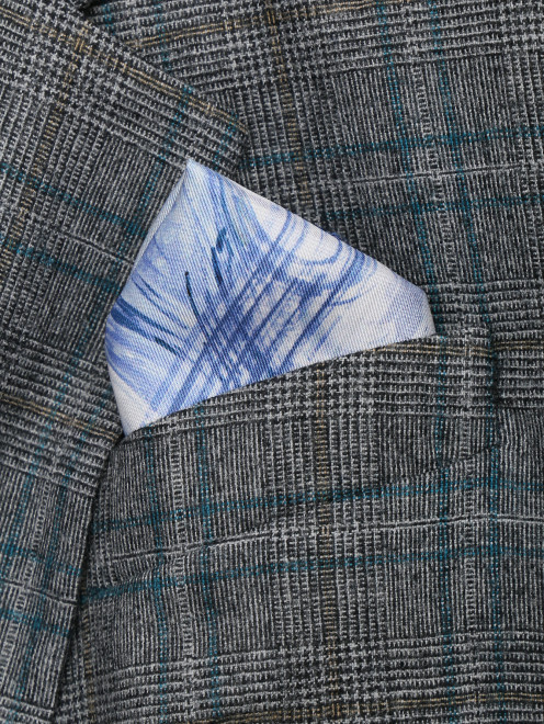 Карманный платок из шелка с узором  Eton - МодельВерхНиз