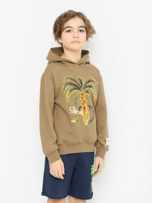 Трикотажная толстовка с капюшоном MSGM - МодельВерхНиз