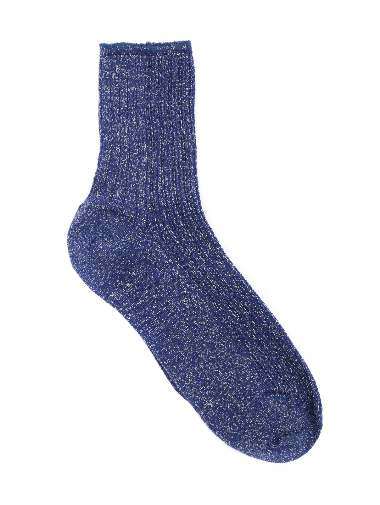 Носки из хлопка ALTO MILANO  –  Общий вид  – Цвет:  Синий