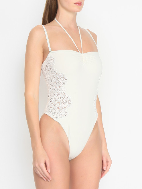 Купальник слитный на тонких бретелях Ermanno Scervino - МодельВерхНиз