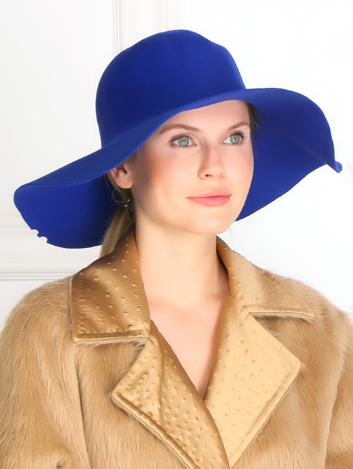 Шляпа из шерсти кролика с широкими полями El Dorado Hats  –  Модель Общий вид  – Цвет:  Синий
