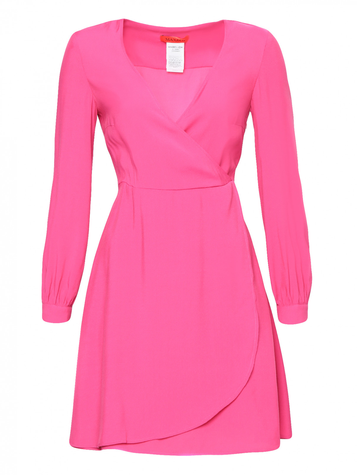 Платье на запах Max&Co  –  Общий вид  – Цвет:  Розовый