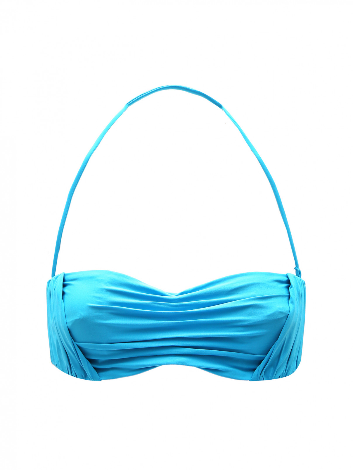 Верх от купальника с драпировкой La Perla  –  Общий вид  – Цвет:  Синий
