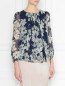 Блуза из шелка с цветочным принтом Max Mara  –  МодельВерхНиз