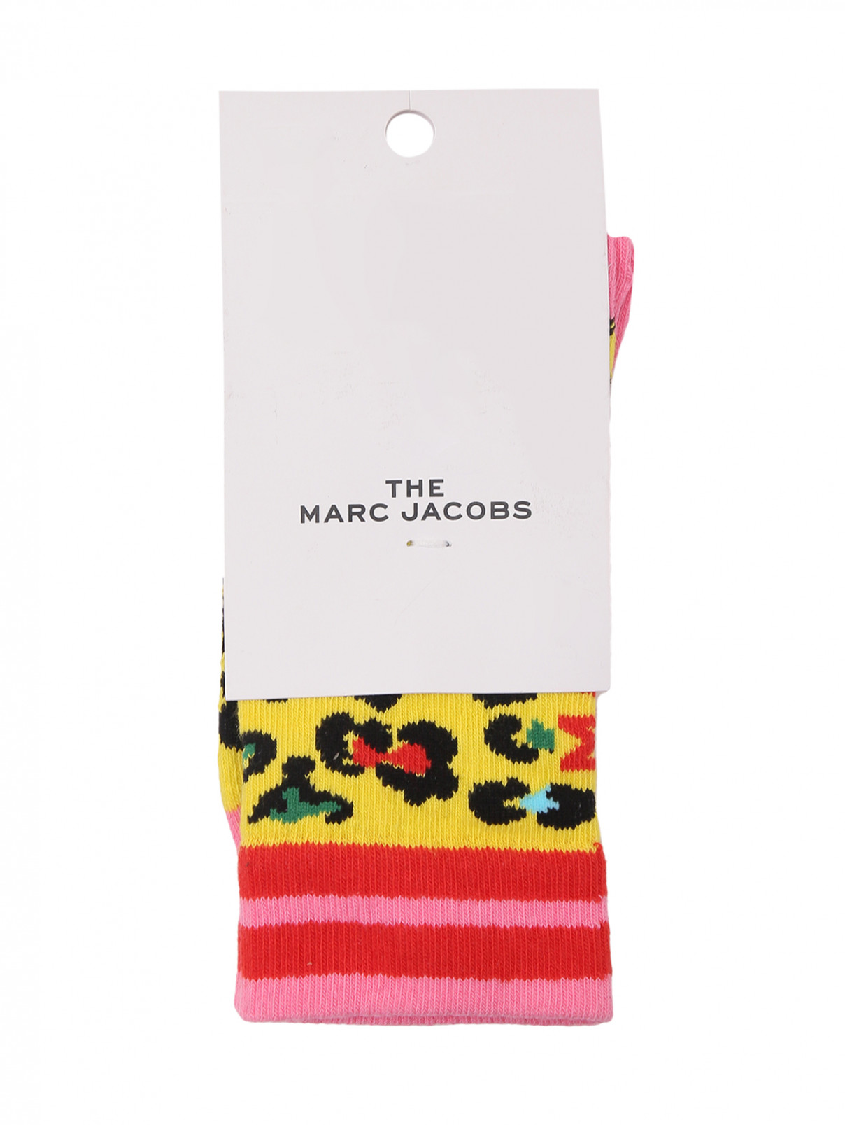 Носки с узором на резинке Little Marc Jacobs  –  Общий вид  – Цвет:  Узор