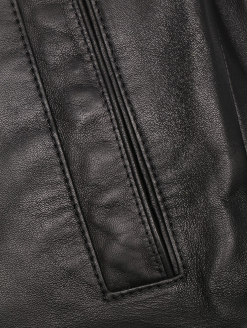 Куртка из кожи на молнии  - Деталь1