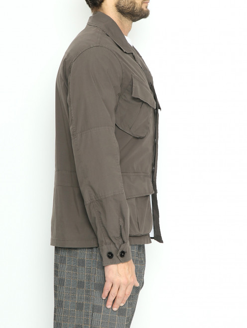 Куртка на пуговицах с накладными карманами - МодельВерхНиз2