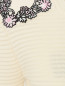 Джемпер из шерсти фактурной вязки с декоративной отделкой Moncler  –  Деталь