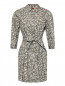 Платье-рубашка из хлопка с узором Max&Co  –  Общий вид