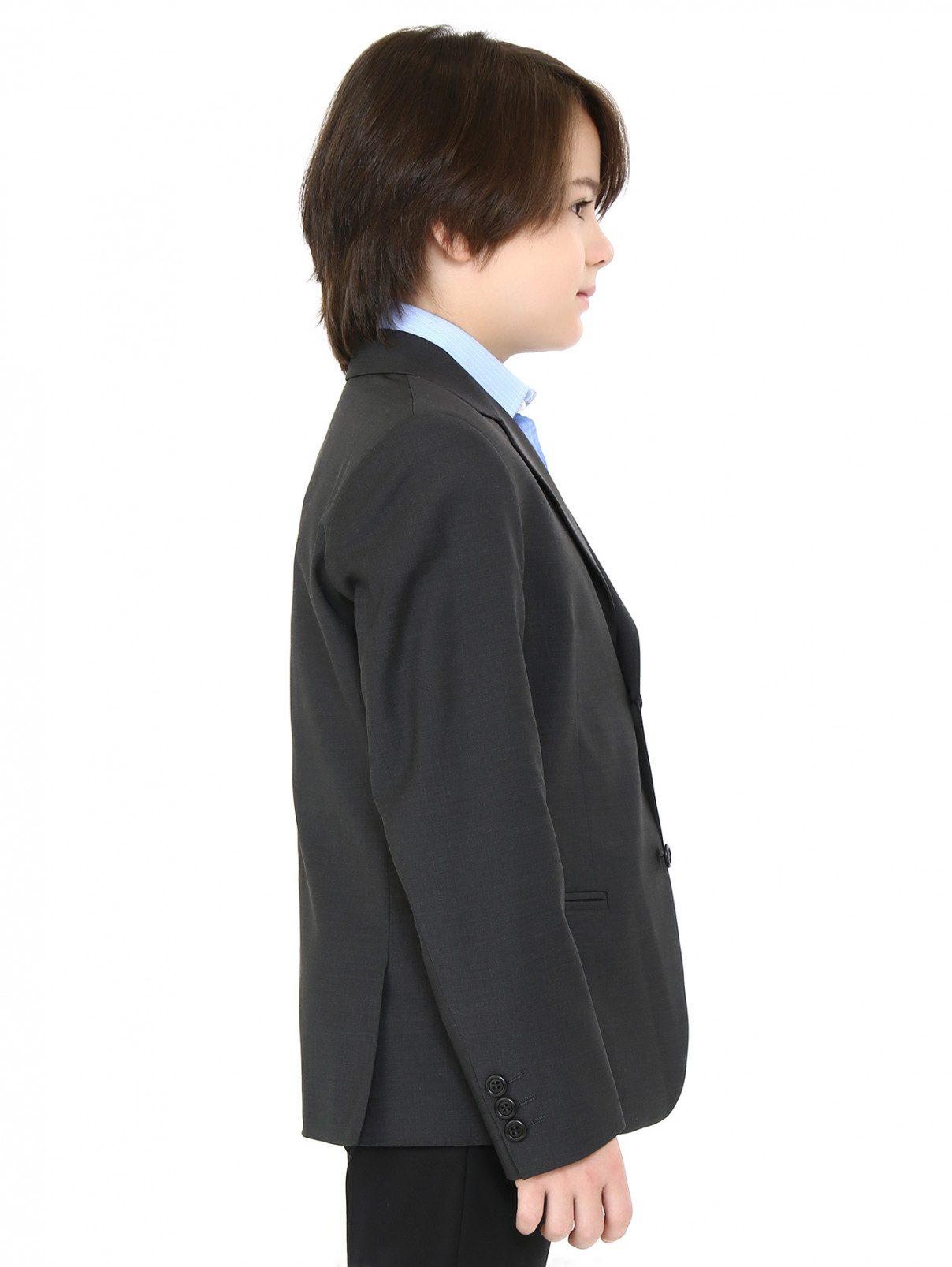 Пиджак классический из шерсти Dal Lago  –  Модель Верх-Низ2  – Цвет:  Серый