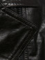 Кожаный жилет на молнии с карманами Philosophy di Lorenzo Serafini  –  Деталь