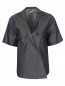 Блуза из денимного хлопка с накладными карманами Weekend Max Mara  –  Общий вид