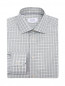 Рубашка из хлопка свободного кроя с узором Eton  –  Общий вид