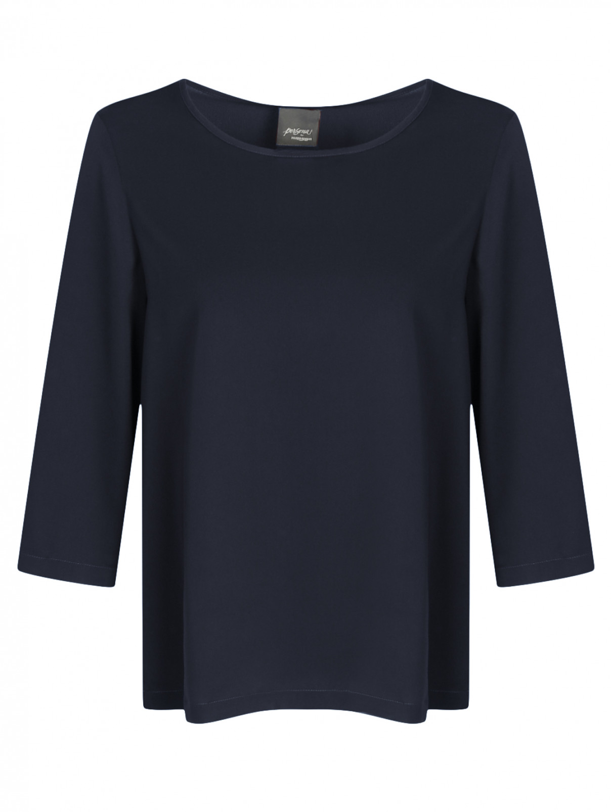 Блуза с рукавами 3/4 Persona by Marina Rinaldi  –  Общий вид  – Цвет:  Синий