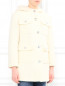 Пальто из шерсти с накладными карманами Moschino Cheap&Chic  –  Модель Верх-Низ