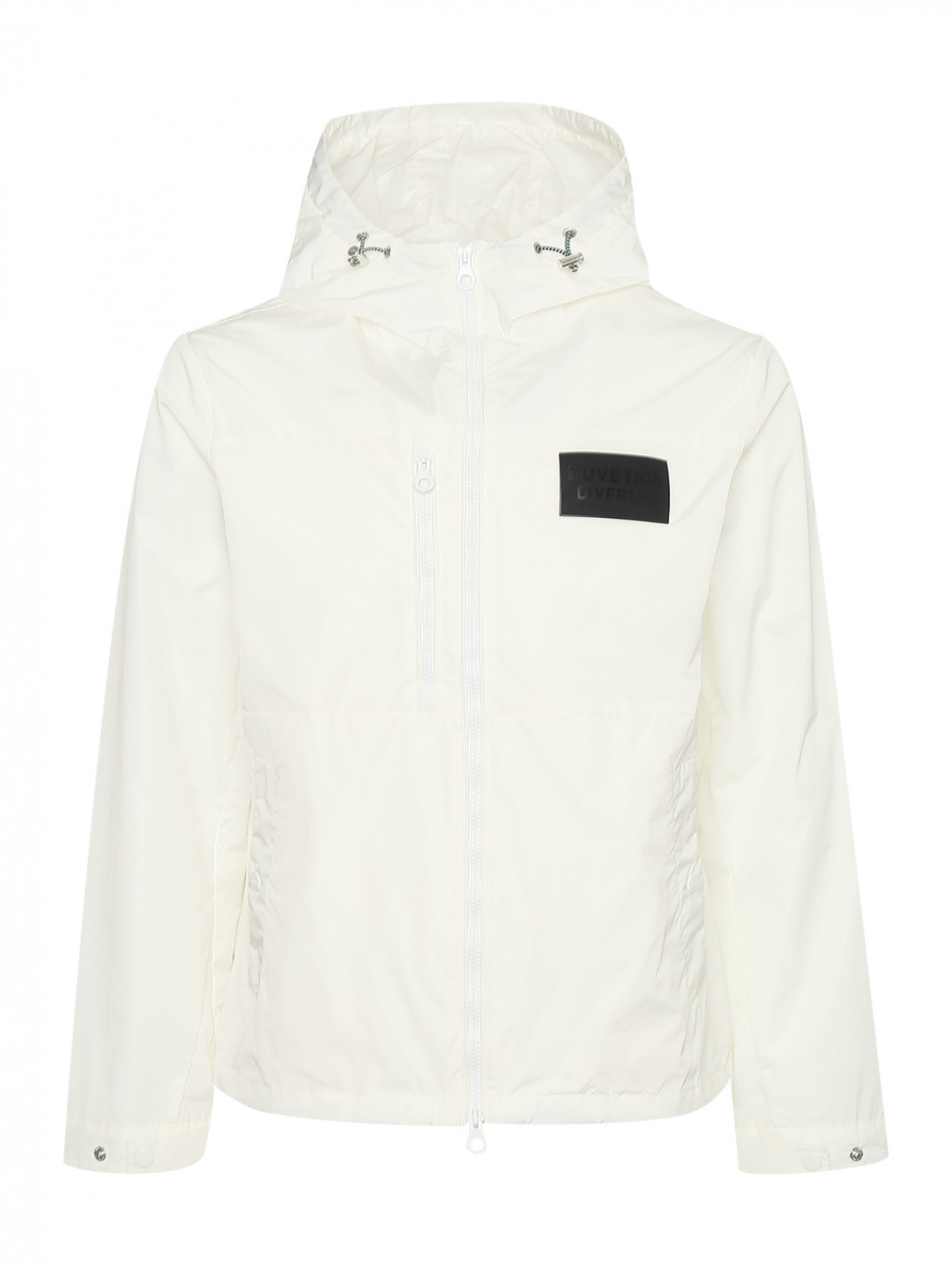 Куртка на молнии с капюшоном Duvetica  –  Общий вид  – Цвет:  Белый