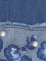 Джинсы декорированные вышивкой и бусинами Chicco  –  Деталь2