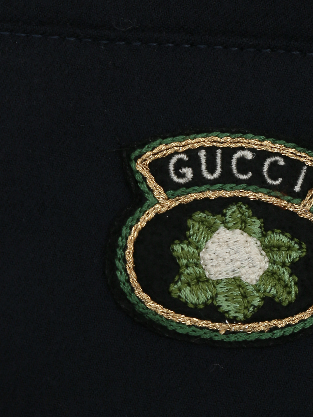 Прямые брюки из шерсти Gucci  –  Деталь  – Цвет:  Синий