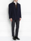 Пиджак однобортный из шерсти с кожаным подкладом Corneliani  –  Модель Общий вид