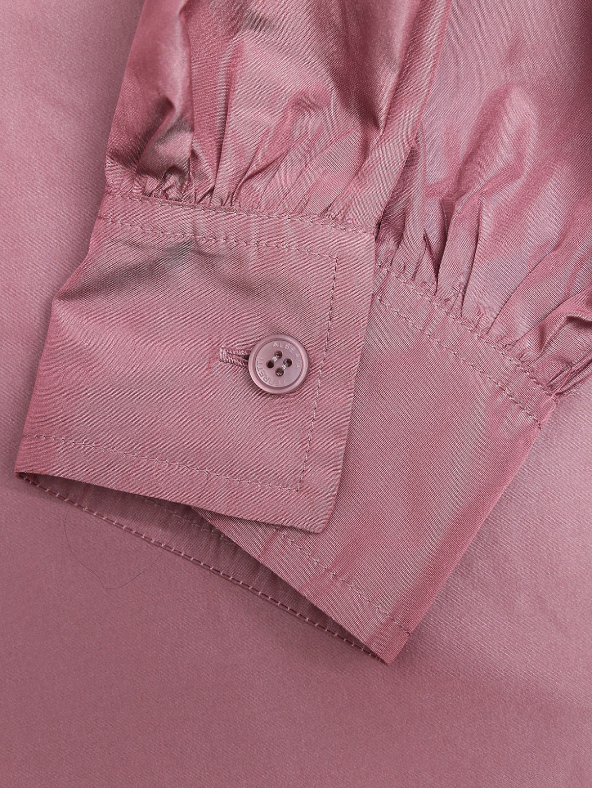 Однотонная блуза с бантом Alberta Ferretti  –  Деталь1  – Цвет:  Розовый