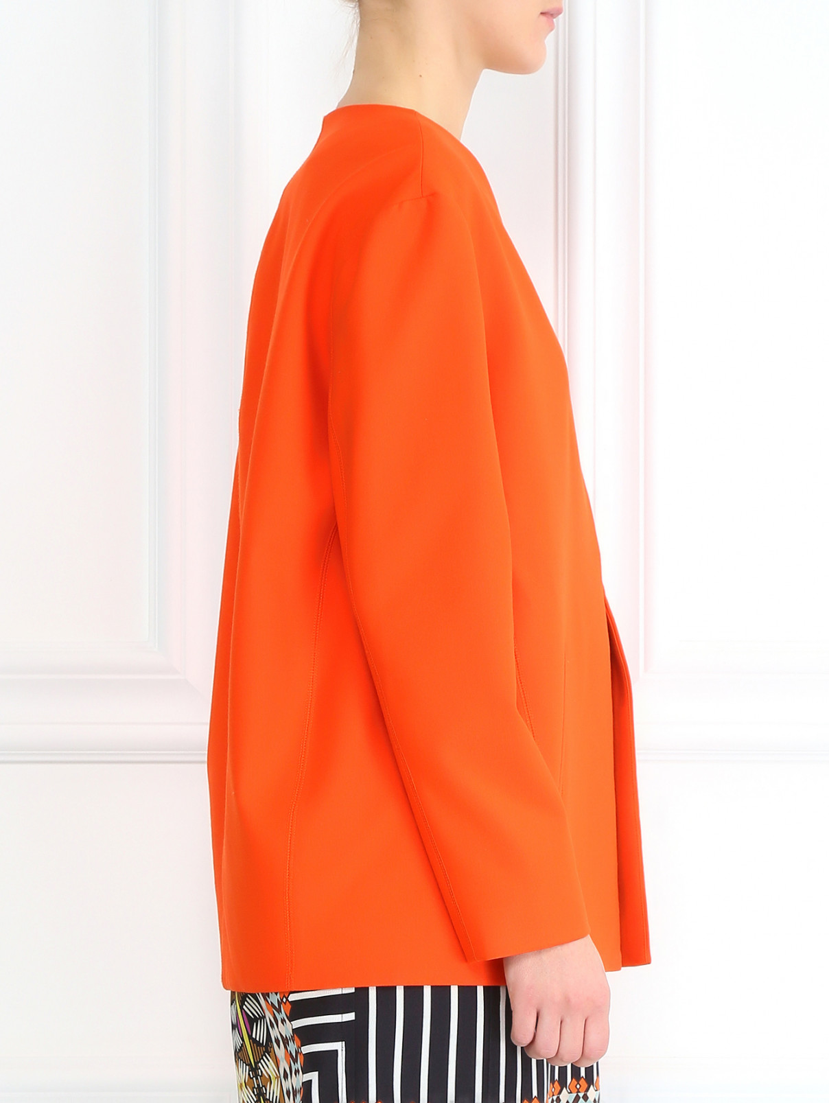 Жакет свободного кроя с боковыми карманами Elizabeth & James  –  Модель Верх-Низ2  – Цвет:  Оранжевый