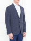Пиджак с узором из шерсти и шелка Andrea Neri  –  Модель Верх-Низ