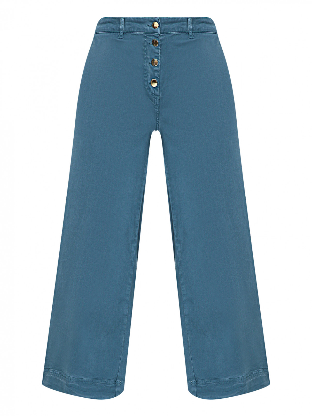 Широкие брюки с карманами Persona by Marina Rinaldi  –  Общий вид  – Цвет:  Синий