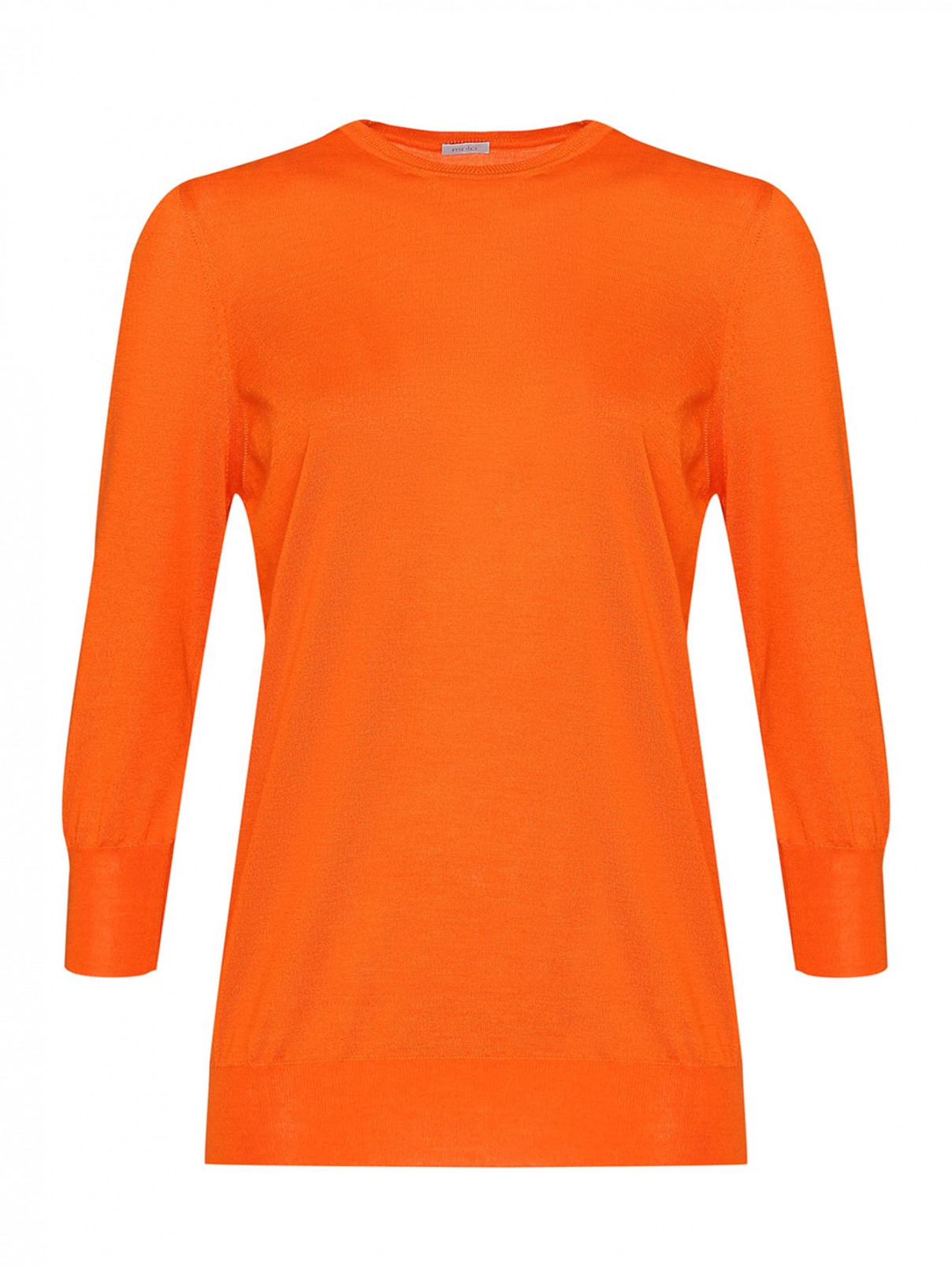 Джемпер из кашемира и шелка Malo  –  Общий вид  – Цвет:  Оранжевый