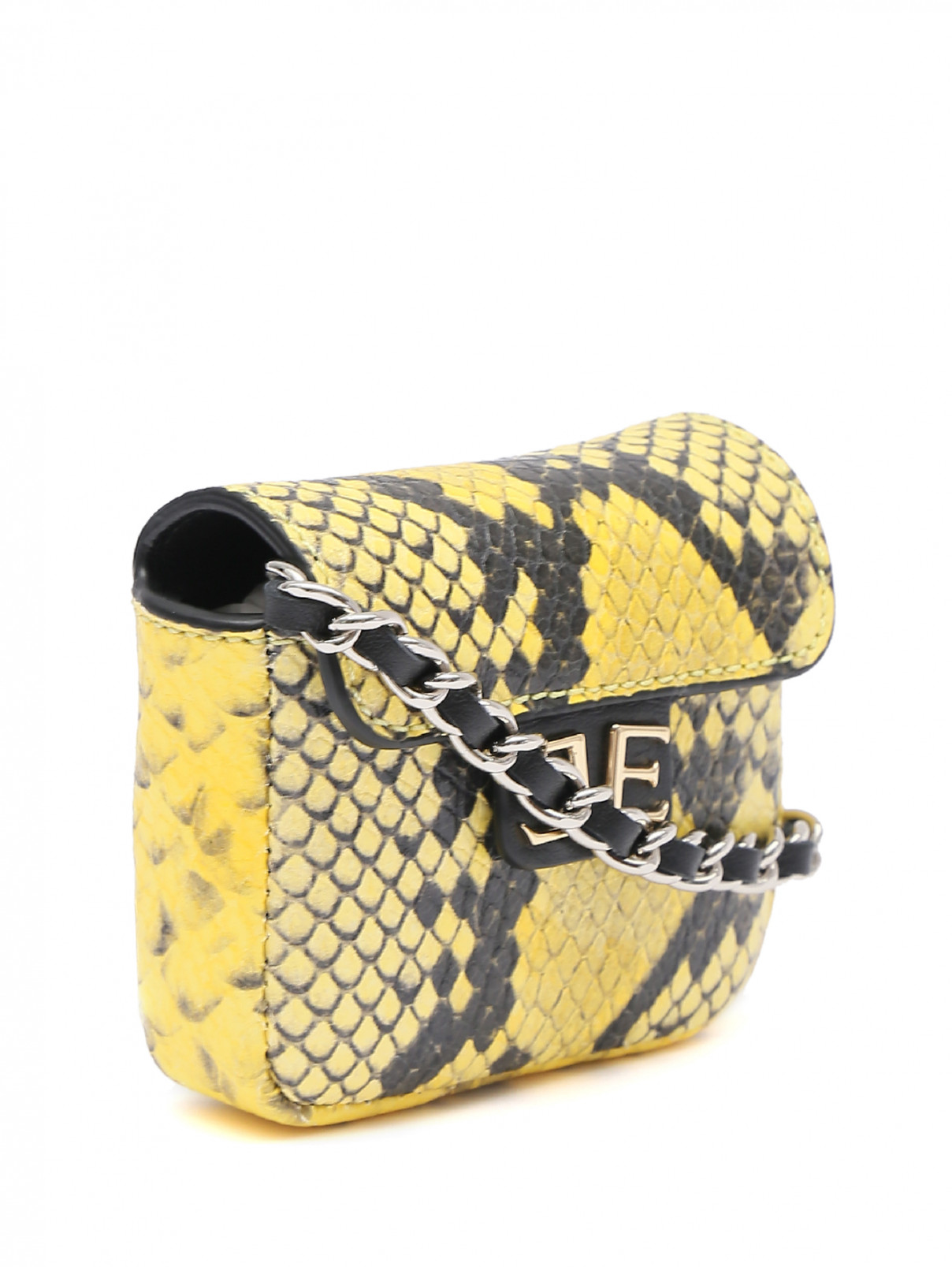 Мини-сумочка из кожи с узором Ermanno Scervino  –  Обтравка1  – Цвет:  Желтый